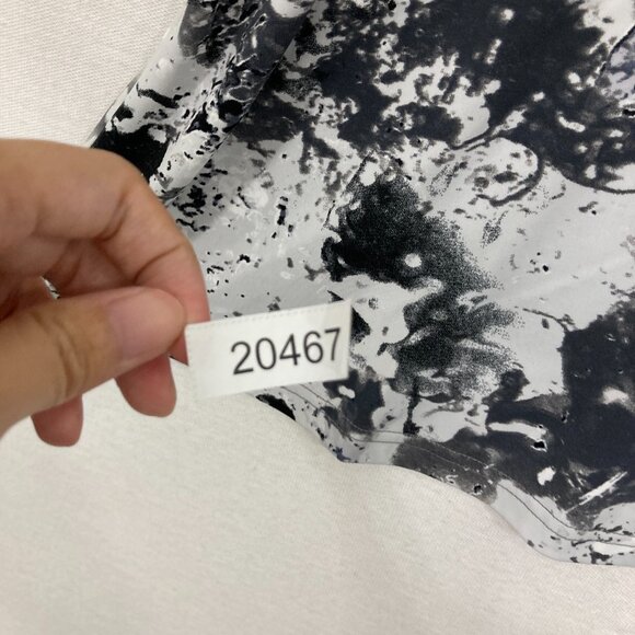 Sympli size 16 Black White Artsy Cold Shoulder Stretch Knit Tunic Comfy - Picture 10 of 10